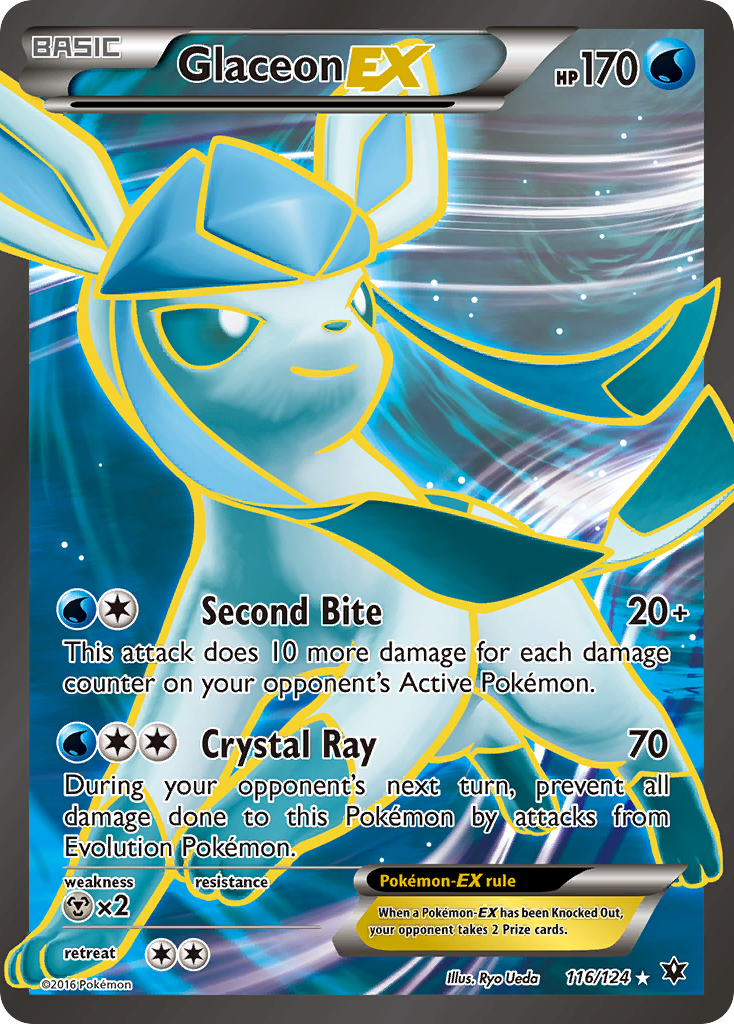 Glaceon EX (116/124) [XY: Fates Collide] - Pokémon - Card Brawlers | Quebec | Canada |