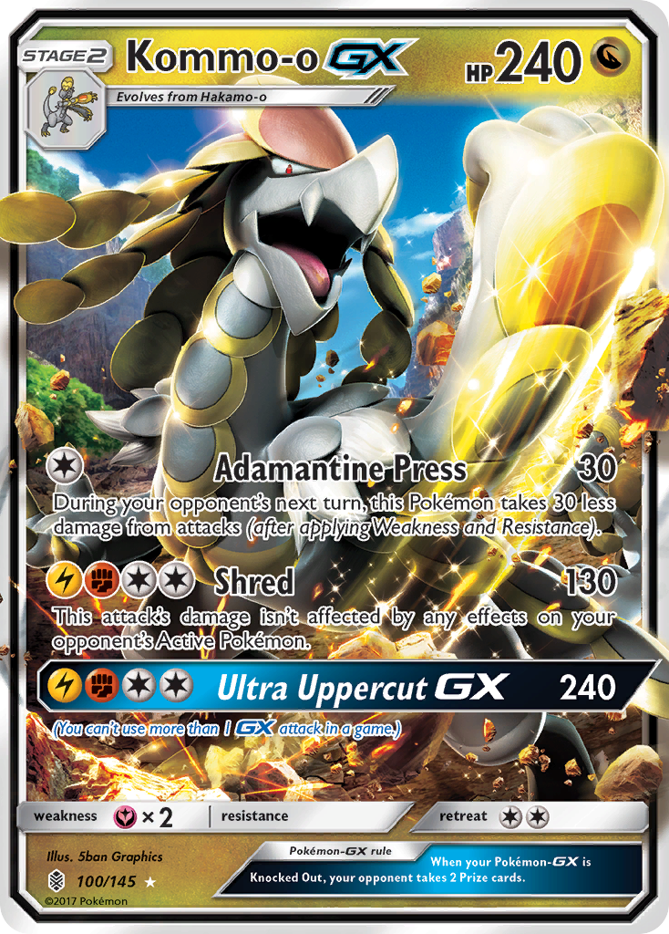 Kommo-o GX (100/145) [Sun & Moon: Guardians Rising] - Pokémon - Card Brawlers | Quebec | Canada |