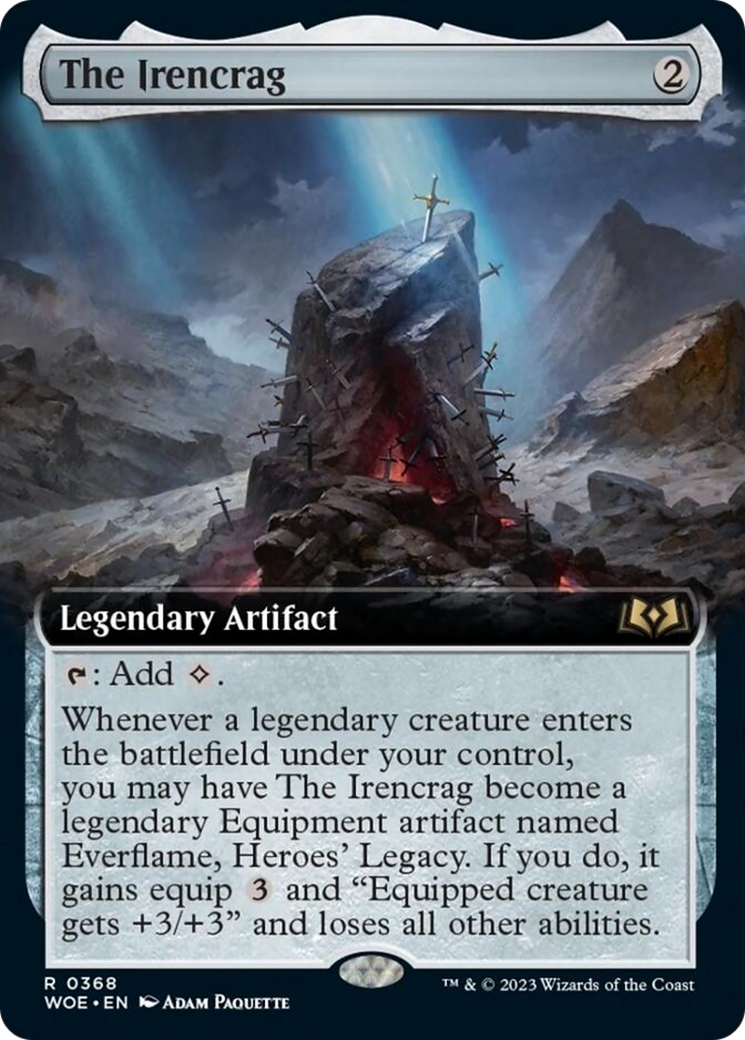 The Irencrag (Extended Art) [Wilds of Eldraine] - Magic: The Gathering - Card Brawlers | Quebec | Canada |