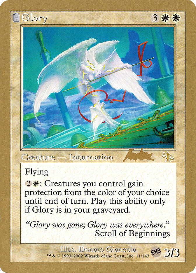 Glory (Brian Kibler) (SB) [World Championship Decks 2002] - Magic: The Gathering - Card Brawlers | Quebec | Canada |