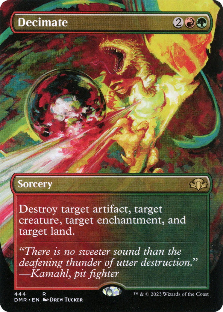 Decimate (Borderless Alternate Art) [Dominaria Remastered] - Magic: The Gathering - Card Brawlers | Quebec | Canada |