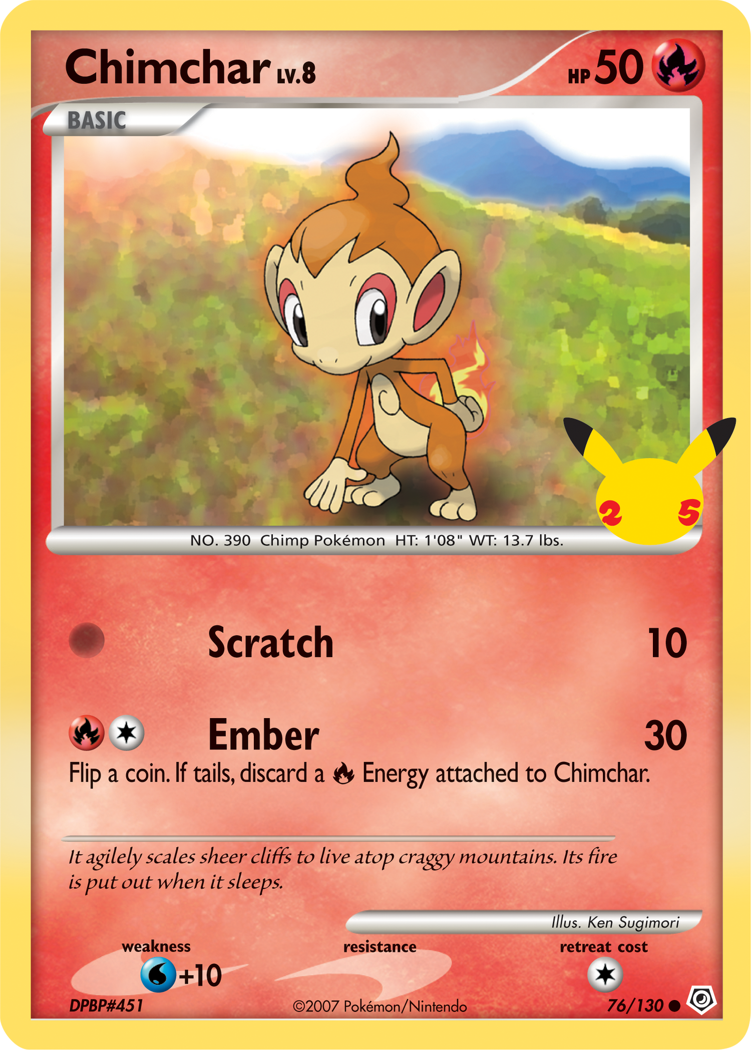 Chimchar (76/130) (Jumbo Card) [First Partner Pack] - Pokémon - Card Brawlers | Quebec | Canada |