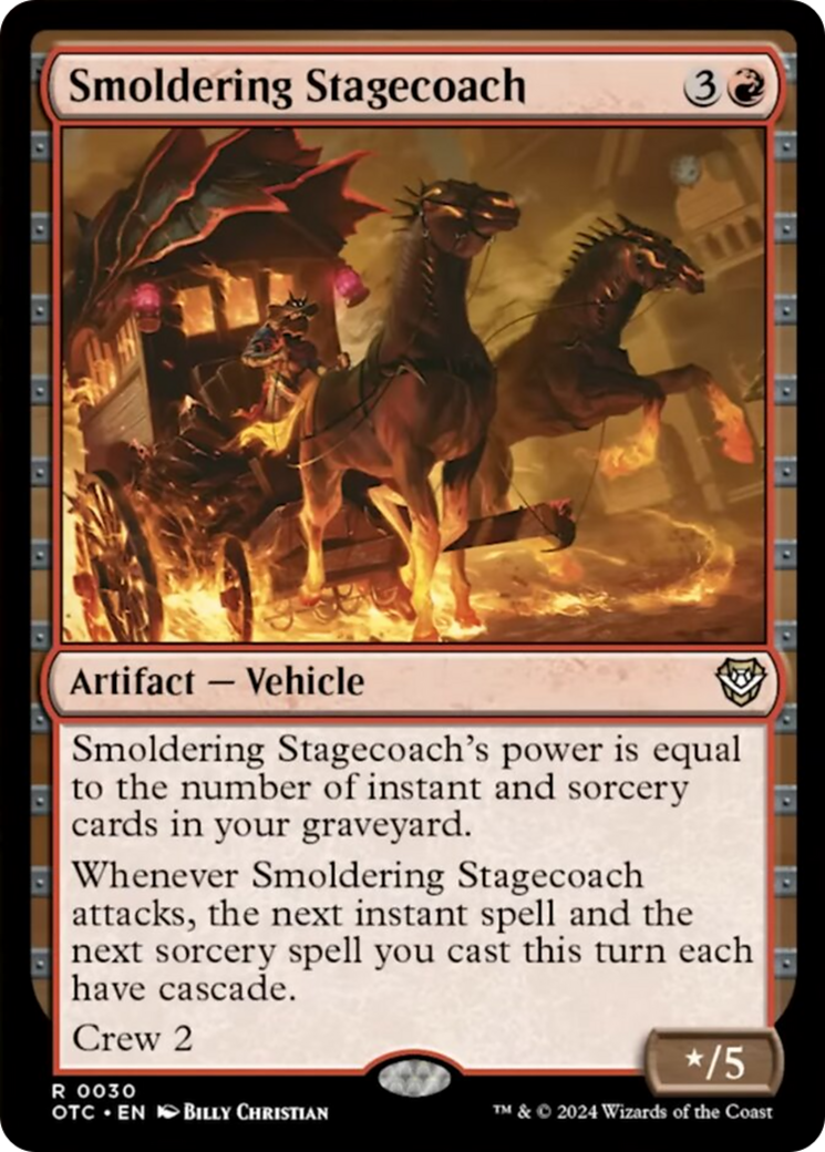 Smoldering Stagecoach [Outlaws of Thunder Junction Commander] - Magic: The Gathering - Card Brawlers | Quebec | Canada |