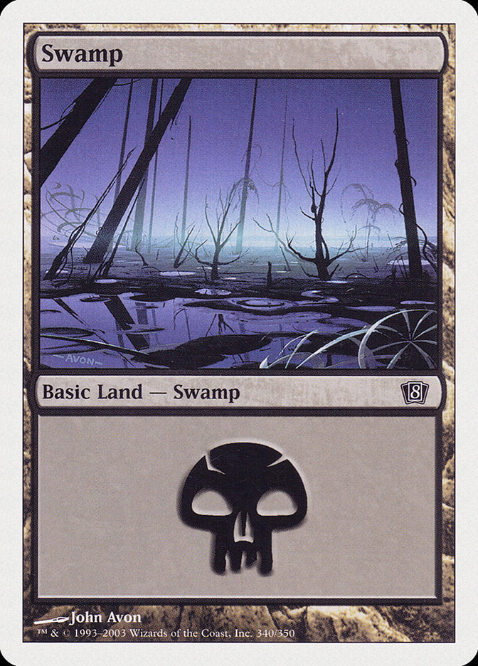 Swamp (340) [Eighth Edition] - Magic: The Gathering - Card Brawlers | Quebec | Canada |