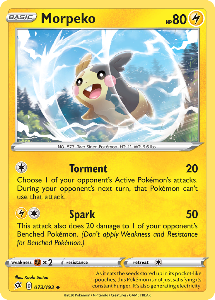 Morpeko (073/192) [Sword & Shield: Rebel Clash] - Pokémon - Card Brawlers | Quebec | Canada |