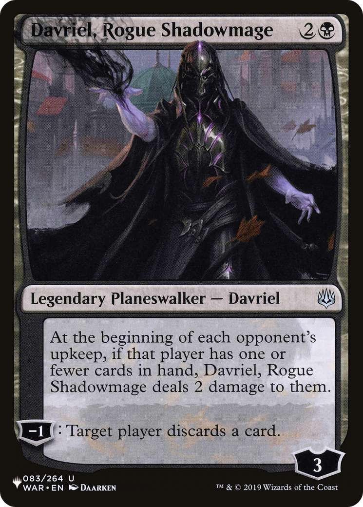 Davriel, Rogue Shadowmage [The List] - Magic: The Gathering - Card Brawlers | Quebec | Canada |