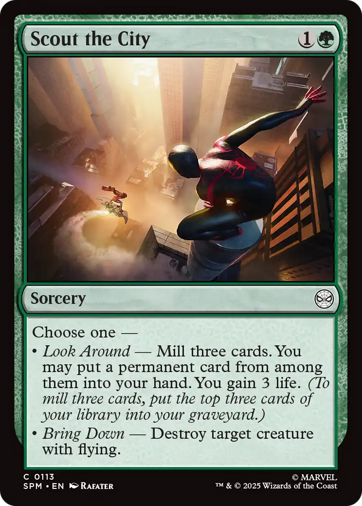 Scout the City [Marvel's Spider-Man] - Magic: The Gathering - Card Brawlers | Quebec | Canada |