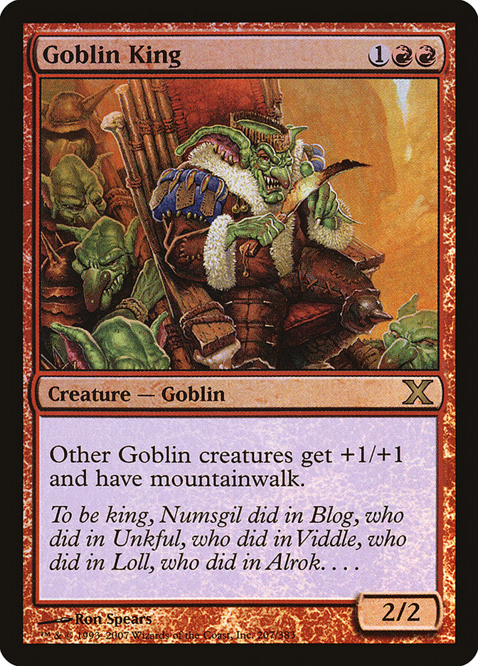 Goblin King (Premium Foil) [Tenth Edition] - Magic: The Gathering - Card Brawlers | Quebec | Canada |
