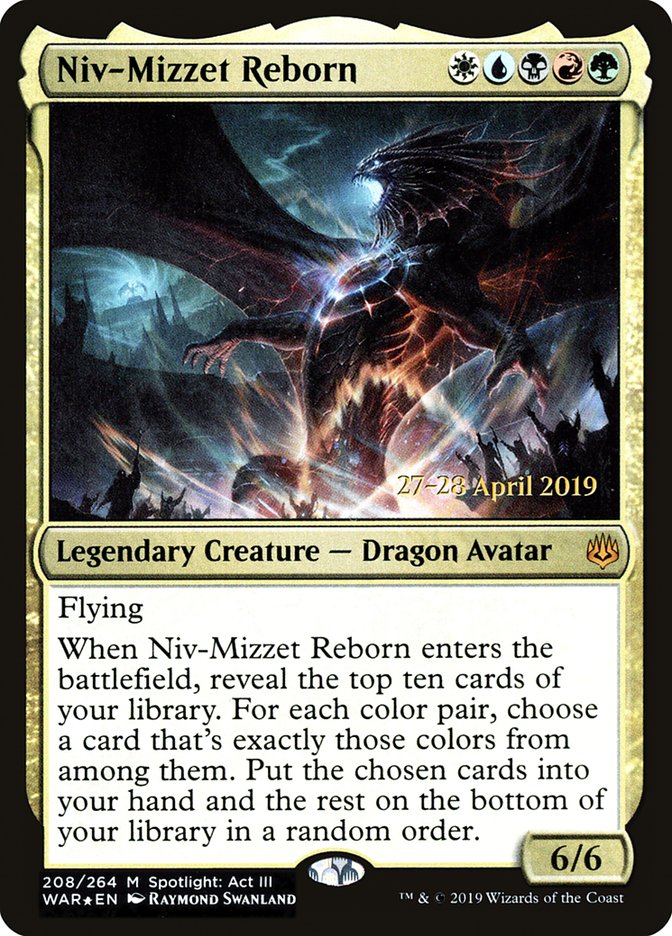 Niv-Mizzet Reborn [War of the Spark Prerelease Promos] - Magic: The Gathering - Card Brawlers | Quebec | Canada |