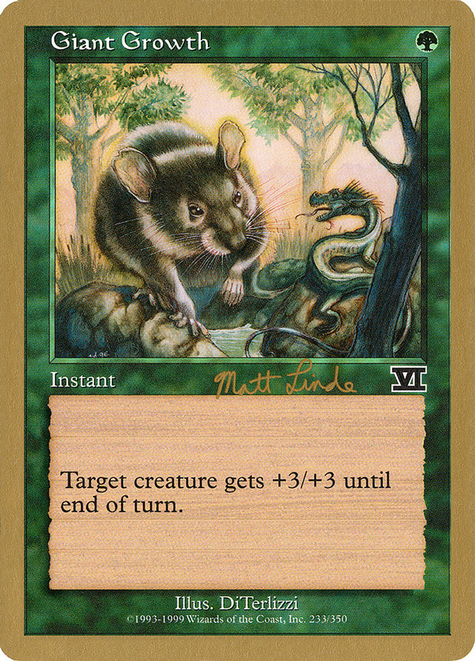 Giant Growth (Matt Linde) [World Championship Decks 1999] - Magic: The Gathering - Card Brawlers | Quebec | Canada |