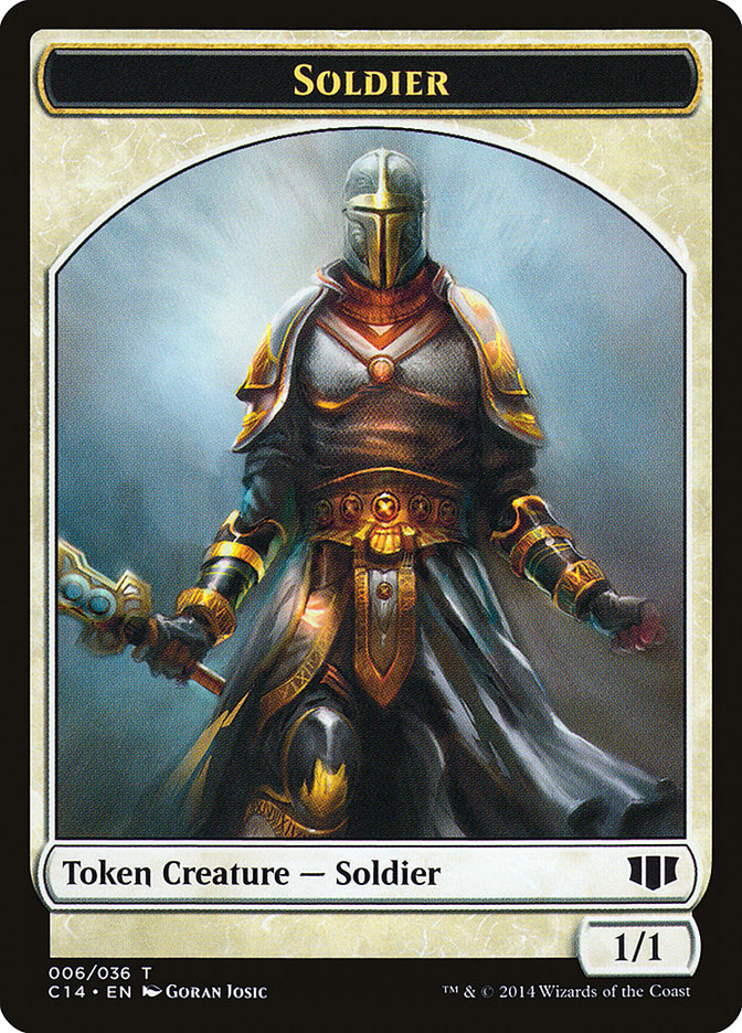 Soldier // Spirit Double-Sided Token [Commander 2014 Tokens] - Magic: The Gathering - Card Brawlers | Quebec | Canada |