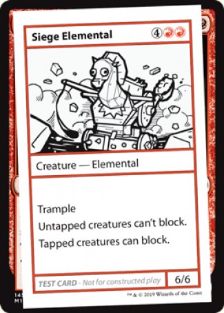 Siege Elemental (2021 Edition) [Mystery Booster Playtest Cards] - Magic: The Gathering - Card Brawlers | Quebec | Canada |