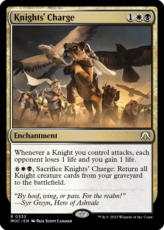 Knights' Charge [March of the Machine Commander] - Magic: The Gathering - Card Brawlers | Quebec | Canada |