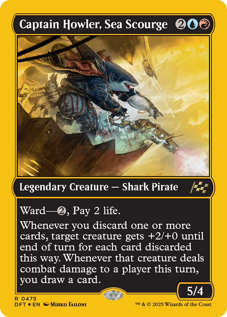Captain Howler, Sea Scourge (First-Place Foil) [Aetherdrift] - Magic: The Gathering - Card Brawlers | Quebec | Canada |