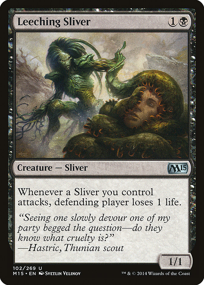 Leeching Sliver [Magic 2015] - Magic: The Gathering - Card Brawlers | Quebec | Canada |