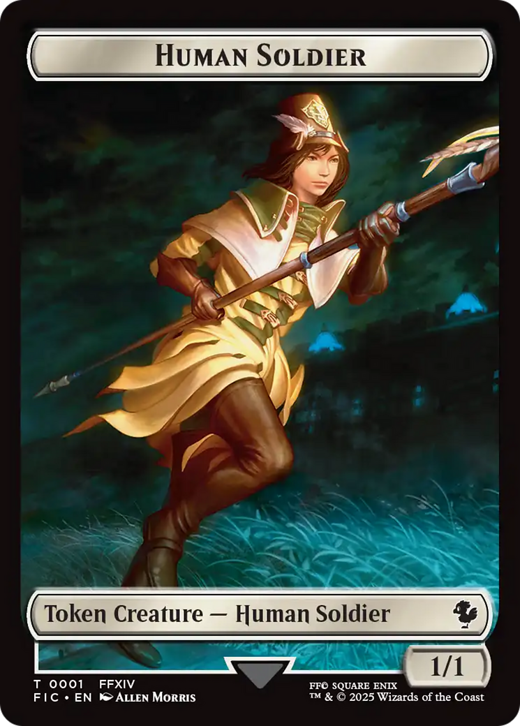 Human Soldier // Hero (0033) Double-Sided Token (Surge Foil) [FINAL FANTASY Commander Tokens] - Magic: The Gathering - Card Brawlers | Quebec | Canada |