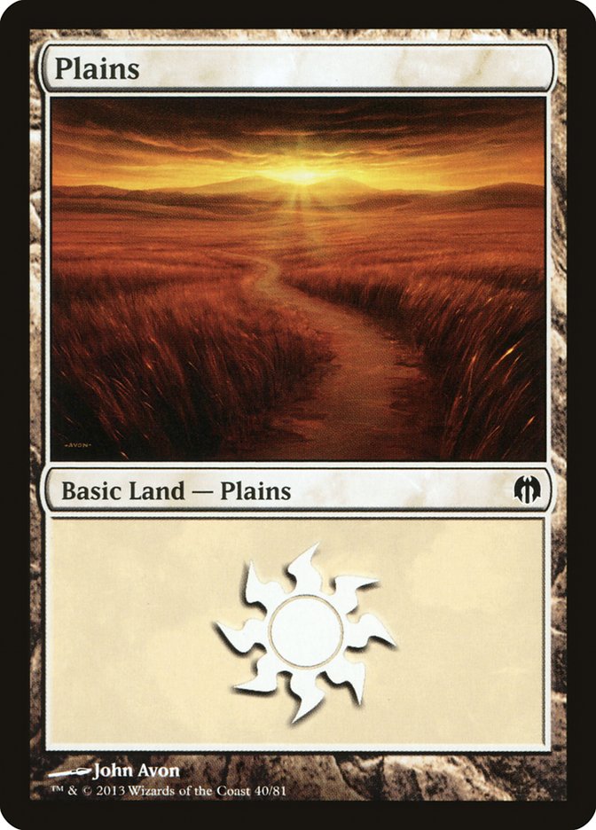 Plains (40) [Duel Decks: Heroes vs. Monsters] - Magic: The Gathering - Card Brawlers | Quebec | Canada |
