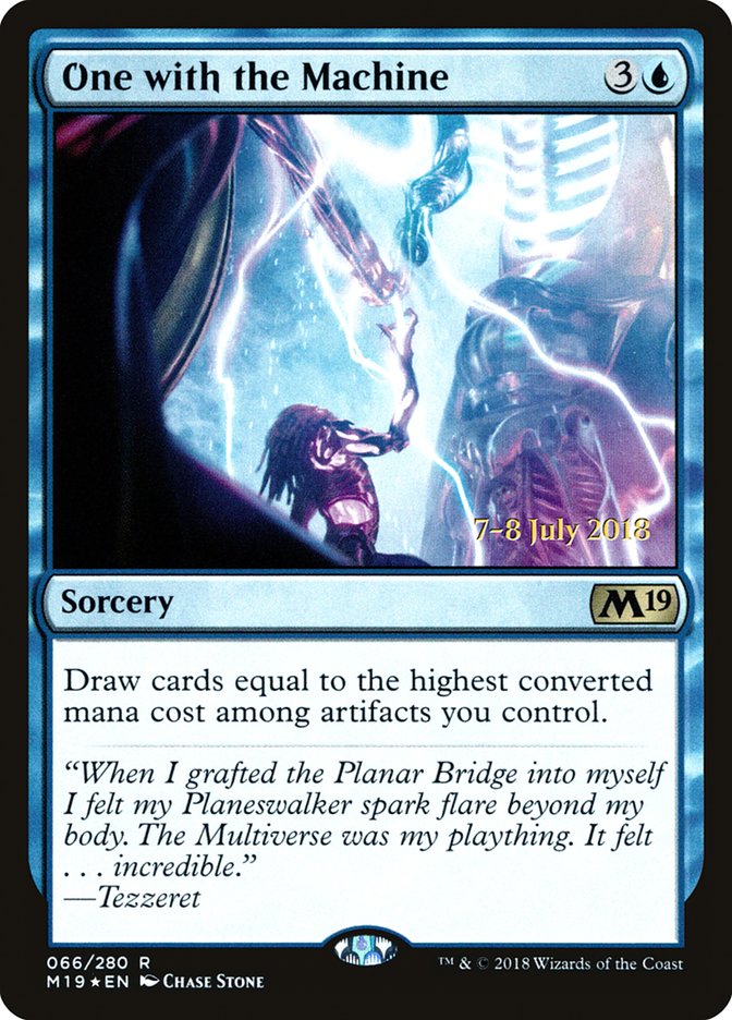 One with the Machine [Core Set 2019 Prerelease Promos] - Magic: The Gathering - Card Brawlers | Quebec | Canada |