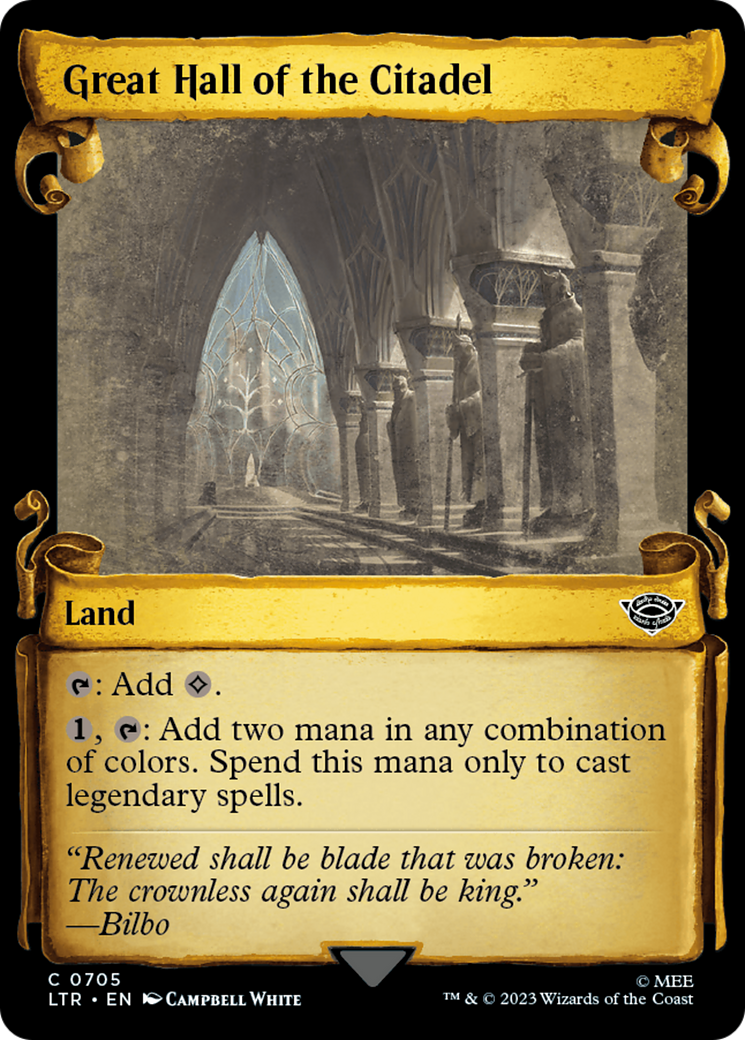 Great Hall of the Citadel [The Lord of the Rings: Tales of Middle-Earth Showcase Scrolls] - Magic: The Gathering - Card Brawlers | Quebec | Canada |