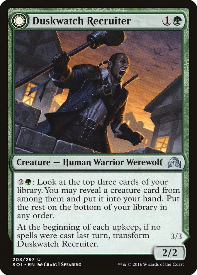 Duskwatch Recruiter // Krallenhorde Howler [Shadows over Innistrad] - Magic: The Gathering - Card Brawlers | Quebec | Canada |