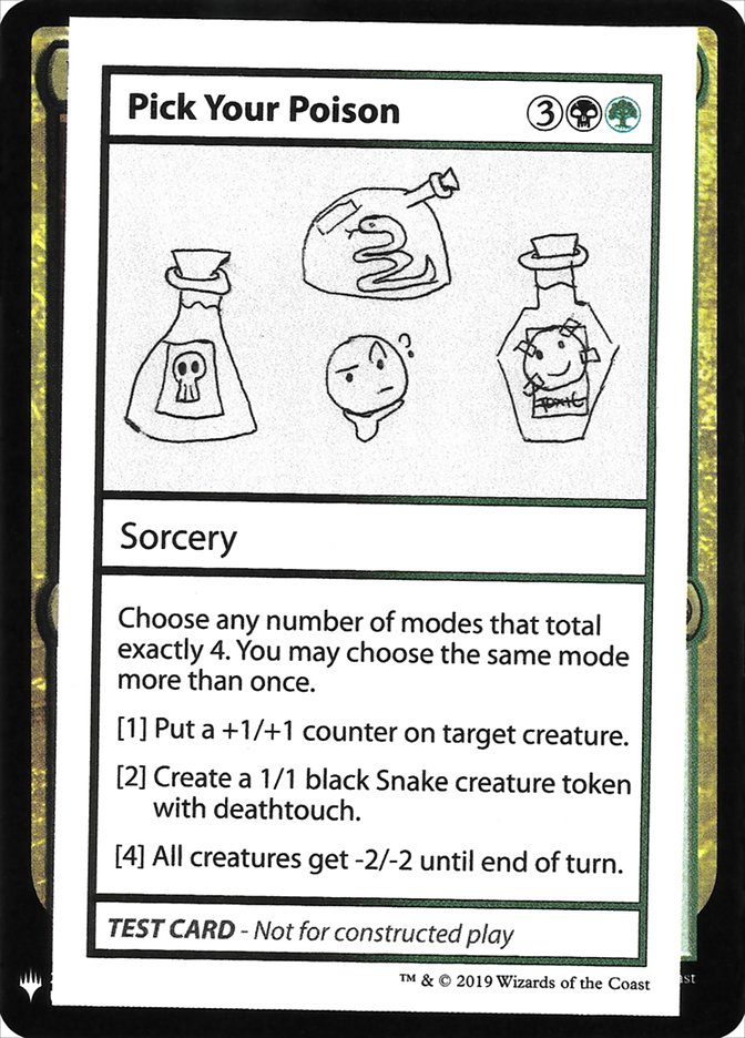 Pick Your Poison [Mystery Booster Playtest Cards] - Magic: The Gathering - Card Brawlers | Quebec | Canada |