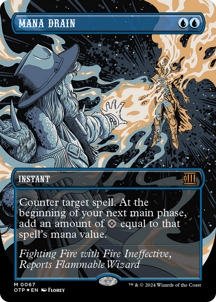 Mana Drain (Textured Foil) [Outlaws of Thunder Junction: Breaking News] - Magic: The Gathering - Card Brawlers | Quebec | Canada |