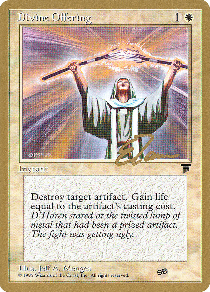 Divine Offering (Eric Tam) (SB) [Pro Tour Collector Set] - Magic: The Gathering - Card Brawlers | Quebec | Canada |