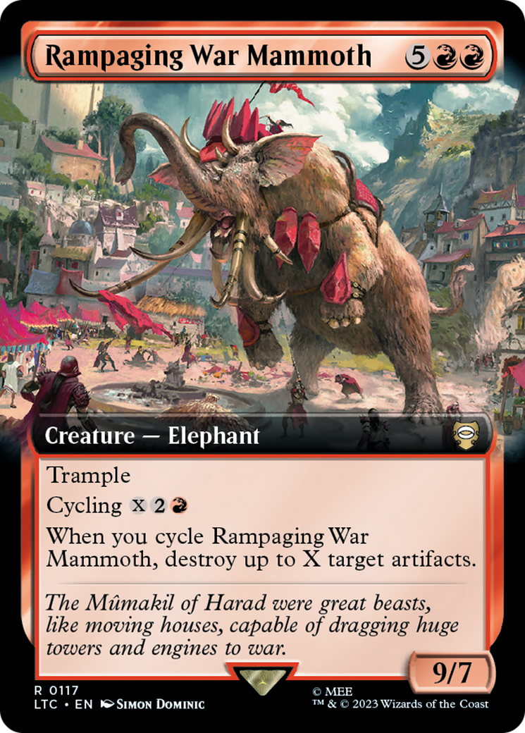 Rampaging War Mammoth (Extended Art) [The Lord of the Rings: Tales of Middle-Earth Commander] - Magic: The Gathering - Card Brawlers | Quebec | Canada |