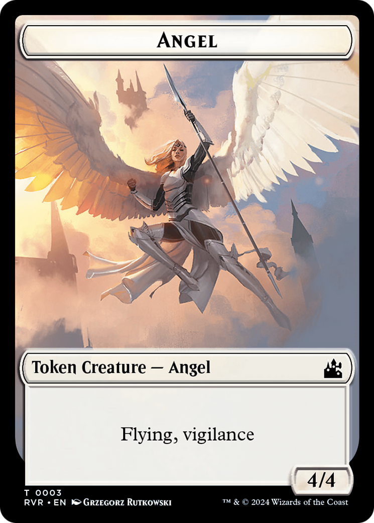 Saproling // Angel (0003) Double-Sided Token [Ravnica Remastered Tokens] - Magic: The Gathering - Card Brawlers | Quebec | Canada |
