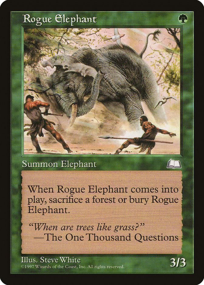 Rogue Elephant [Weatherlight] - Magic: The Gathering - Card Brawlers | Quebec | Canada |