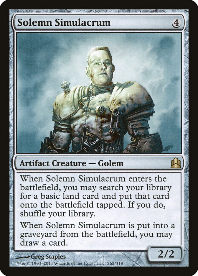 Solemn Simulacrum [Commander 2011] - Magic: The Gathering - Card Brawlers | Quebec | Canada |