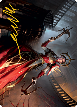 Bloodthirsty Adversary Art Card (Gold-Stamped Signature) [Innistrad: Midnight Hunt Art Series] - Magic: The Gathering - Card Brawlers | Quebec | Canada |