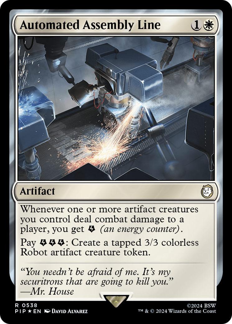 Automated Assembly Line (Surge Foil) [Fallout] - Magic: The Gathering - Card Brawlers | Quebec | Canada |