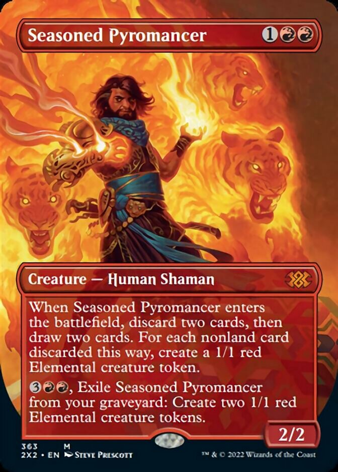 Seasoned Pyromancer (Borderless Alternate Art) [Double Masters 2022] - Magic: The Gathering - Card Brawlers | Quebec | Canada |