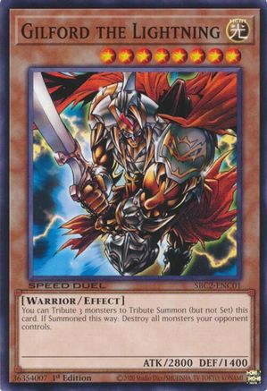Gilford the Lightning [SBC2-ENC01] Common - Yu-Gi-Oh! - Card Brawlers | Quebec | Canada |
