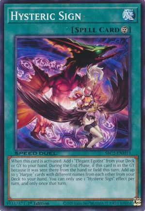 Hysteric Sign [SBC2-ENH13] Common - Yu-Gi-Oh! - Card Brawlers | Quebec | Canada |