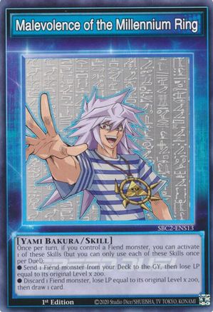 Malevolence of the Millennium Ring [SBC2-ENS13] Common - Yu-Gi-Oh! - Card Brawlers | Quebec | Canada |