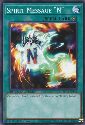Spirit Message "N" [SBC2-ENE15] Common - Yu-Gi-Oh! - Card Brawlers | Quebec | Canada |