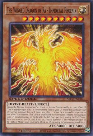 The Winged Dragon of Ra - Immortal Phoenix [SBC2-END02] Common - Yu-Gi-Oh! - Card Brawlers | Quebec | Canada |