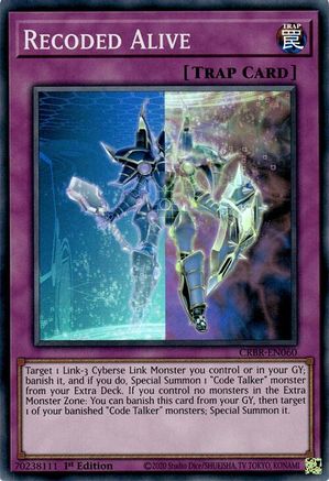 Recoded Alive (SR) [CRBR-EN060] Super Rare - Yu-Gi-Oh! - Card Brawlers | Quebec | Canada |