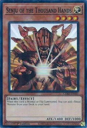 Senju of the Thousand Hands (SR) [CRBR-EN041] Super Rare - Yu-Gi-Oh! - Card Brawlers | Quebec | Canada |