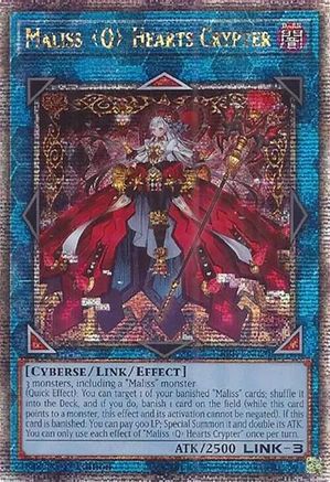 Maliss Q Hearts Crypter (Quarter Century Secret Rare) [CRBR-EN020] Quarter Century Secret Rare - Yu-Gi-Oh! - Card Brawlers | Quebec | Canada |