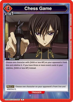 Chess Game (UE04BT/CGH-1-097) - UE04BT CODE GEASS Lelouch of the Rebellion Foil - UE04BT: CODE GEASS: Lelouch of the Rebellion - Card Brawlers | Quebec | Canada |