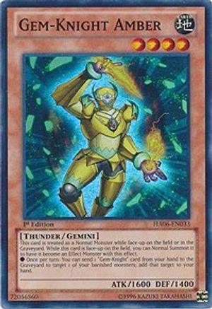 Gem-Knight Amber [HA06-EN033] Super Rare - Yu-Gi-Oh! - Card Brawlers | Quebec | Canada |