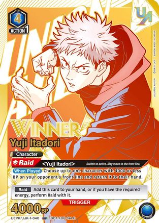 Yuji Itadori (040) (Winner) (UEPR/JJK-1-040) - Union Arena Promotion Cards Foil - Union Arena Promotion Cards - Card Brawlers | Quebec | Canada |