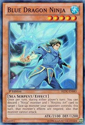 Blue Dragon Ninja [REDU-EN083] Super Rare - Yu-Gi-Oh! - Card Brawlers | Quebec | Canada |