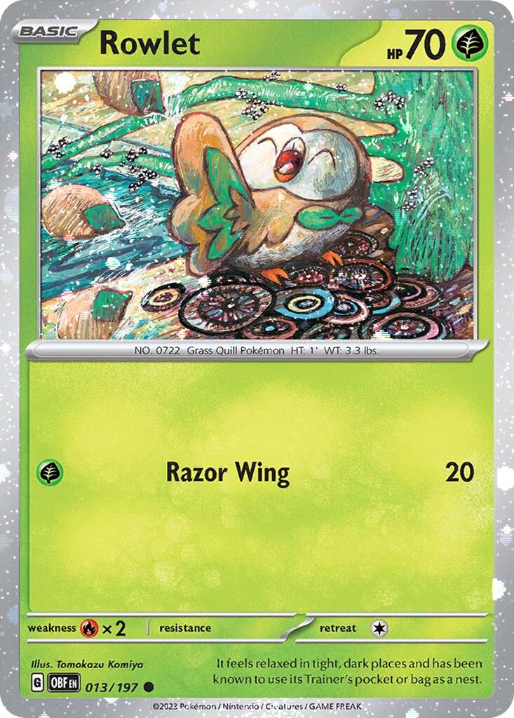 Rowlet (013/197) (Cosmos Holo) [Miscellaneous Cards] - Pokémon - Card Brawlers | Quebec | Canada |