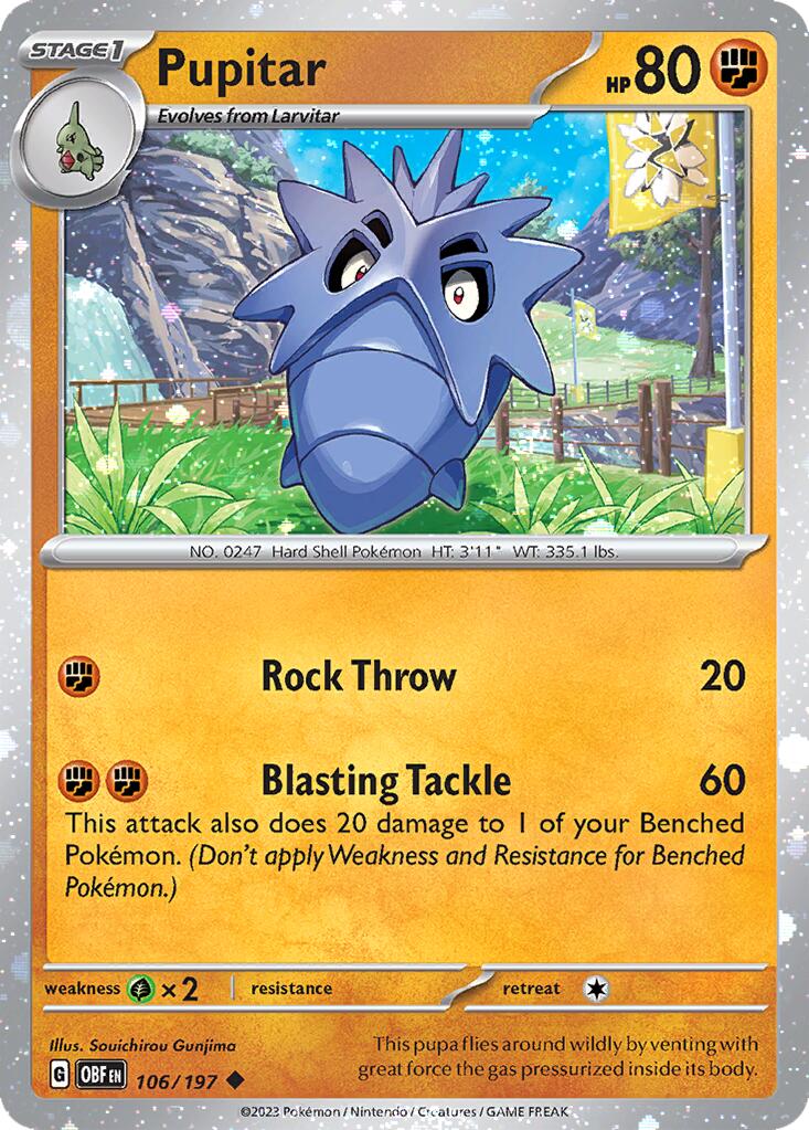 Pupitar (106/197) (Cosmos Holo) [Miscellaneous Cards] - Pokémon - Card Brawlers | Quebec | Canada |