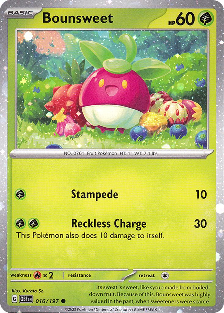 Bounsweet (016/197) (Cosmos Holo) [Miscellaneous Cards] - Pokémon - Card Brawlers | Quebec | Canada |