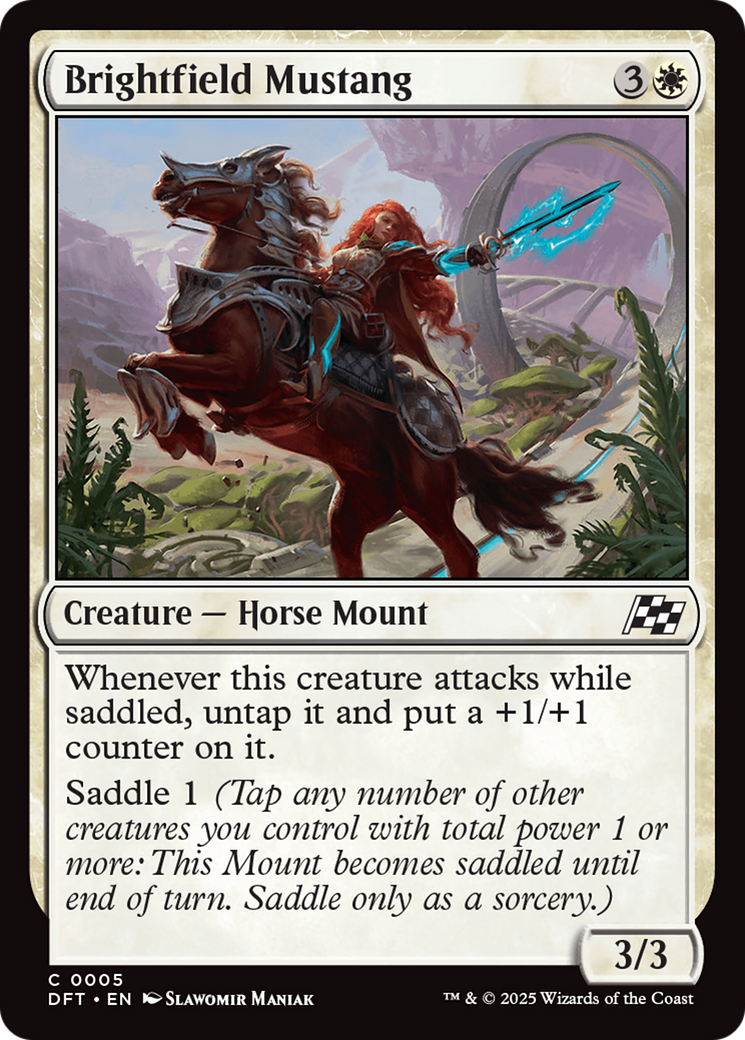 Brightfield Mustang [Aetherdrift] - Magic: The Gathering - Card Brawlers | Quebec | Canada |